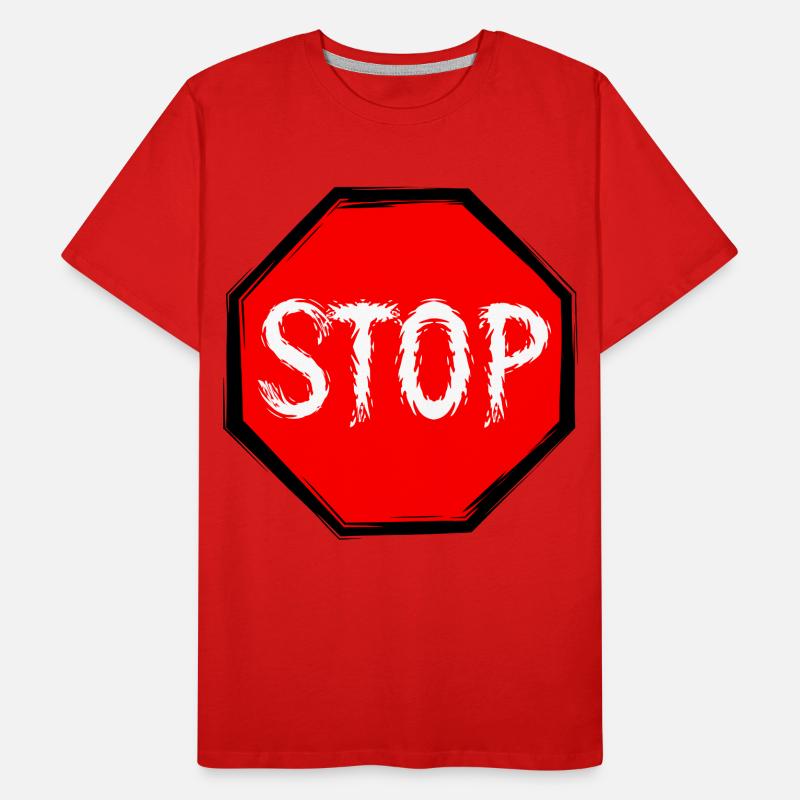 Stop shield vector Men's Premium Organic T-Shirt