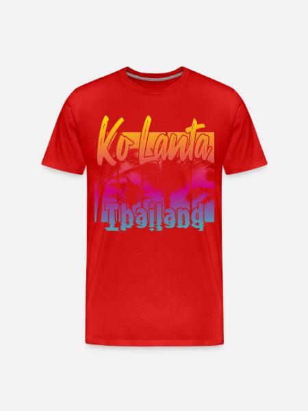 Ko Lanta Thailand - Men's Premium Organic T-Shirt - red
