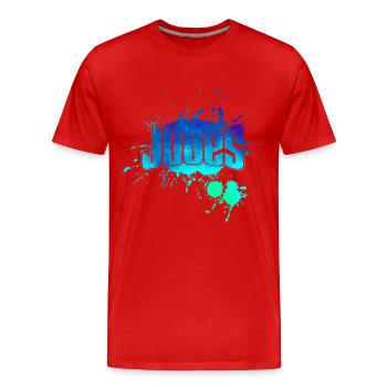 Jules, first name gift idea events - Men's Premium Organic T-Shirt - red - Front - Damien (186cm)