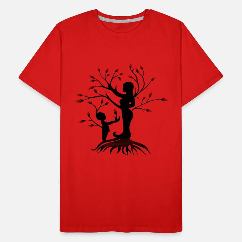 Liebe Mutter und Kind Männer Premium Bio T-Shirt