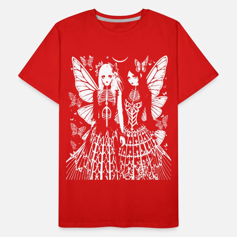 Fairycore Aesthetics Grunge Skeleton Fairy Goth G Men's Premium Organic T-Shirt