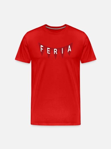 FERIA Rotes Banner - Männer Premium Bio T-Shirt - Rot
