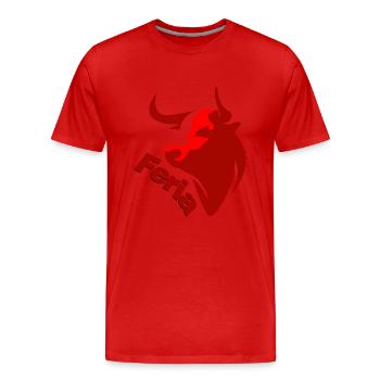 Fest der Feria - Männer Premium Bio T-Shirt - Rot - Vorne - Damien (186cm)
