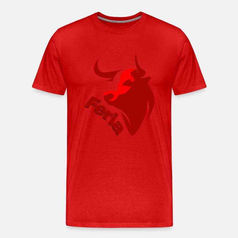 Fest der Feria - Männer Premium Bio T-Shirt - Rot