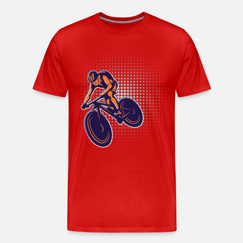 Bikerstyle - Männer Premium Bio T-Shirt - Rot