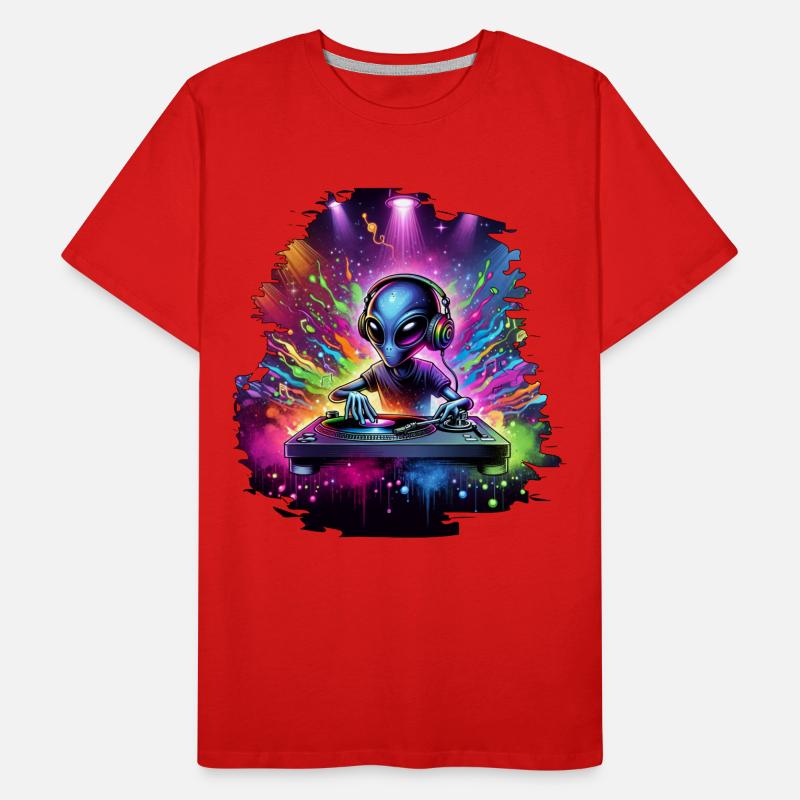 DJ extraterrestre T-shirt bio Premium Homme