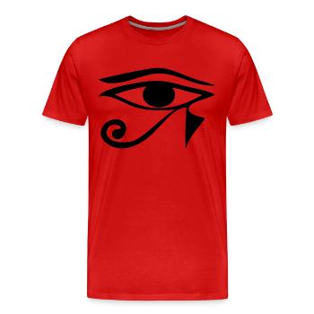 horus - T-shirt bio Premium Homme - rouge - Devant - Damien (186cm)