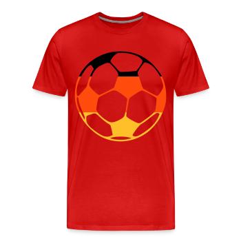 Deutschland Fußball - Männer Premium Bio T-Shirt - Rot - Vorne - Damien (186cm)