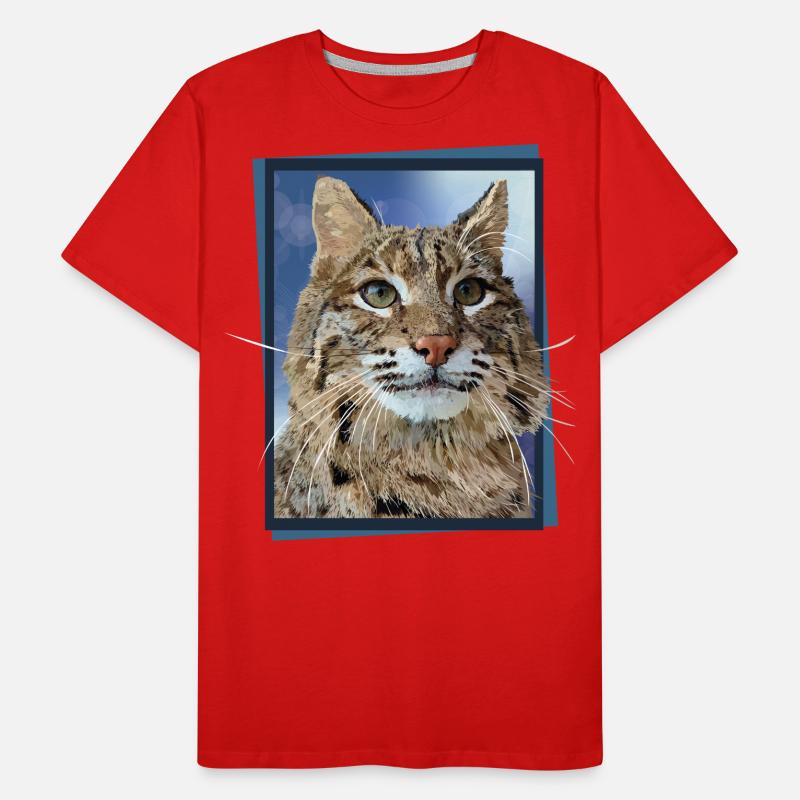 Luchs Männer Premium Bio T-Shirt