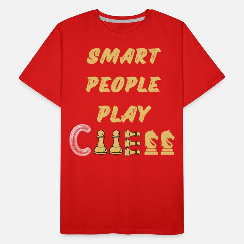 Schach Spruch Geschenk Schachmatt Queens Gambit Männer Premium Bio T-Shirt