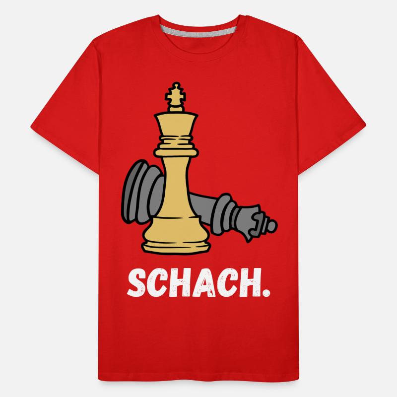 Schach Spruch Geschenk Schachmatt Queens Gambit Männer Premium Bio T-Shirt