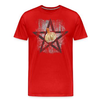 Ail de l’Enfer - T-shirt bio Premium Homme - rouge - Devant - Damien (186cm)