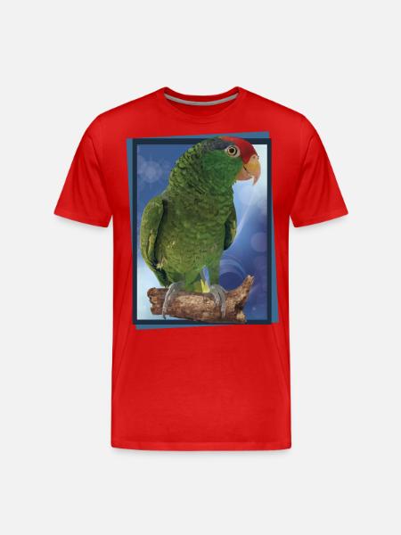The Tamaulipas parrot - Men's Premium Organic T-Shirt - red