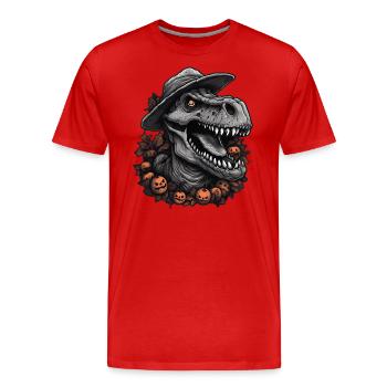 Dinosaur Halloween Cute Sour Disguise - Men's Premium Organic T-Shirt - red - Front - Damien (186cm)