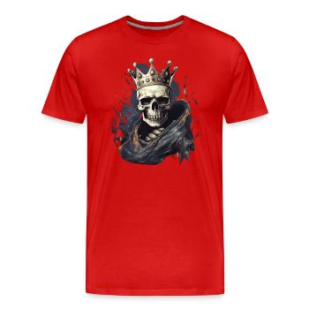 Halloween Skeleton King Sweet Sour Disguise - Men's Premium Organic T-Shirt - red - Front - Damien (186cm)