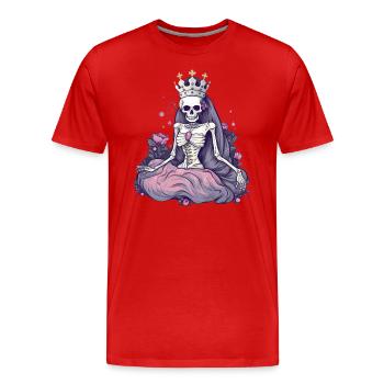 Halloween Skeleton Kings Sweet Sour Disguise - Men's Premium Organic T-Shirt - red - Front - Damien (186cm)