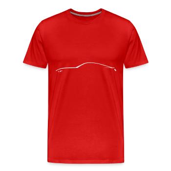 Next Gen Muscle Car - Männer Premium Bio T-Shirt - Rot - Vorne - Damien (186cm)