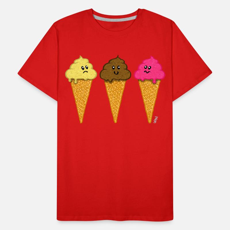 Ice Cream Trio T-shirt bio Premium Homme