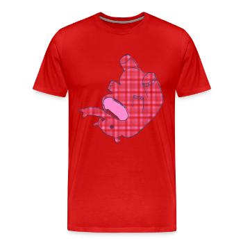 Elefant.PNG - Männer Premium Bio T-Shirt - Rot - Vorne - Damien (186cm)