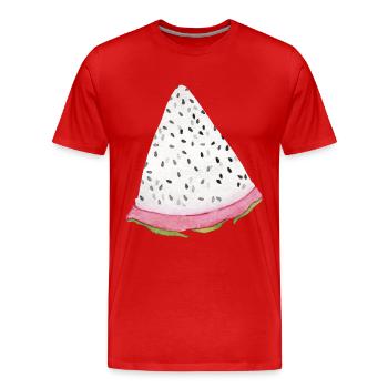 Fruit du dragon - T-shirt bio Premium Homme - rouge - Devant - Damien (186cm)