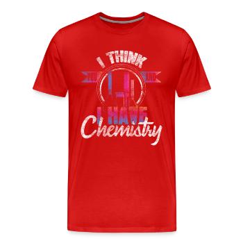 Cadeau chimiste chimiste - T-shirt bio Premium Homme - rouge - Devant - Damien (186cm)
