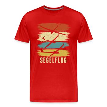 Gliders | Glider Glider Gifts - Men's Premium Organic T-Shirt - red - Front - Damien (186cm)