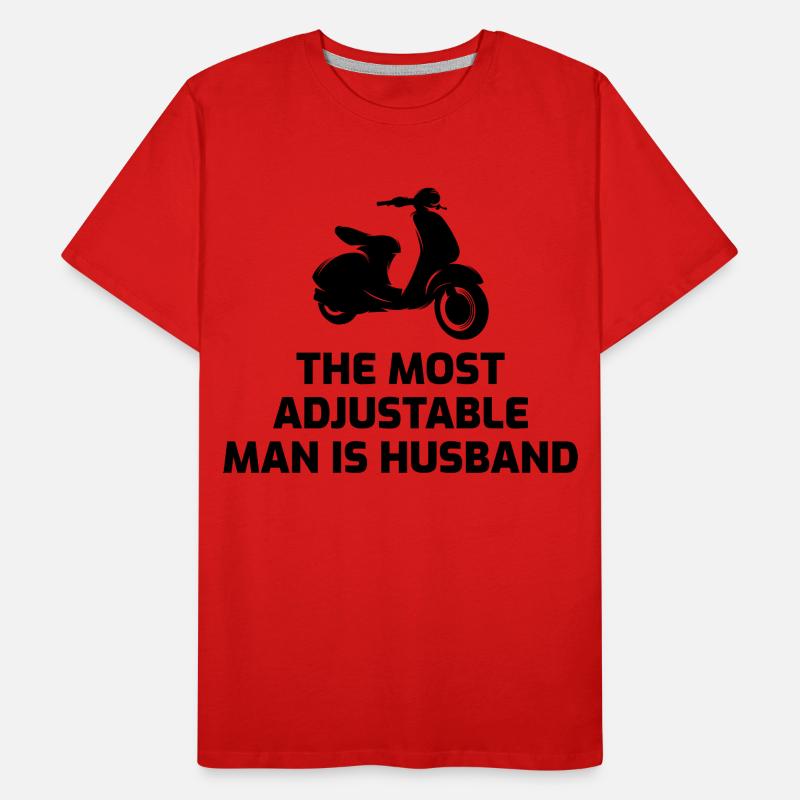 Roller Fahrer Roller Motorrad Ehemann Ehefrau Männer Premium Bio T-Shirt