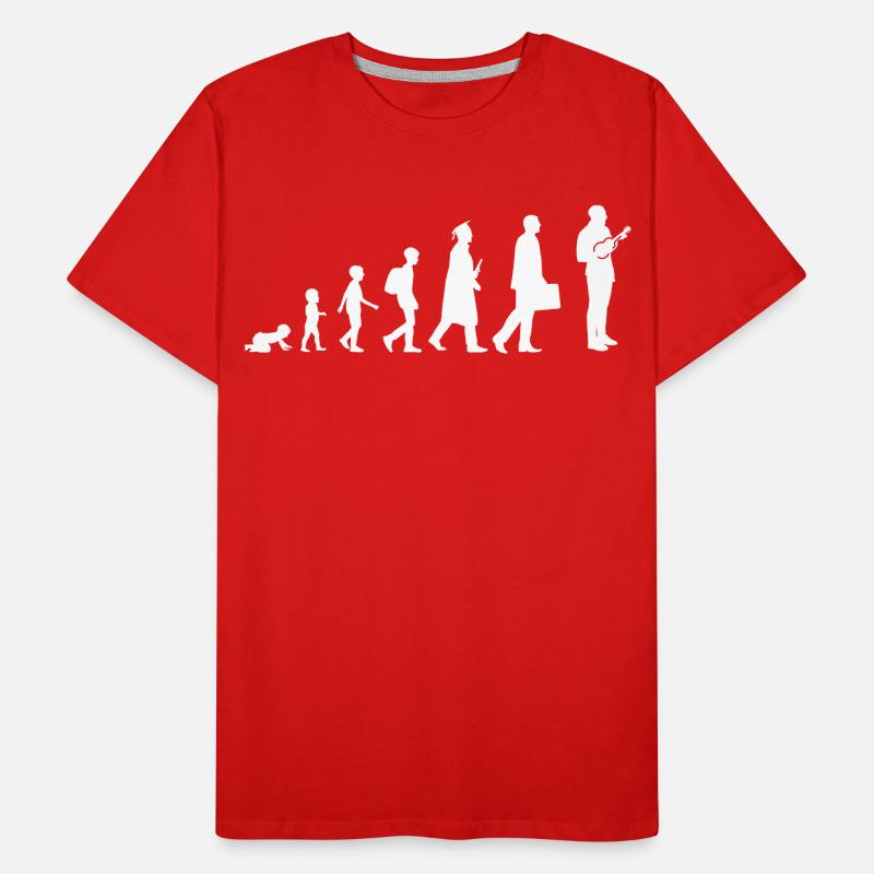 Evolution Ukulélé T-shirt bio Premium Homme