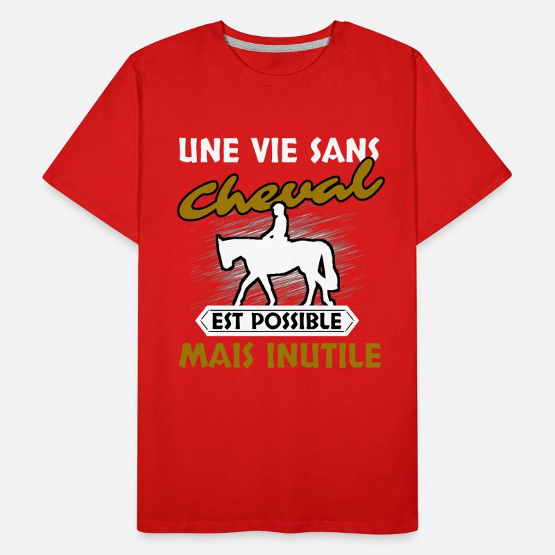 Cheval Cavalier T-shirt bio Premium Homme