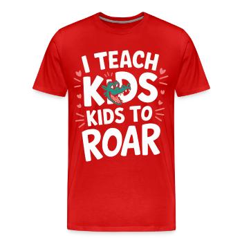 Speech Therapist Speech Therapy - Men's Premium Organic T-Shirt - red - Front - Damien (186cm)