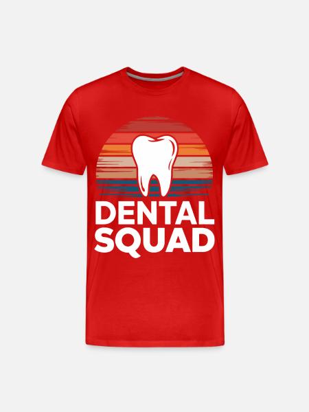 Dentiste Assistant dentaire Dents - T-shirt bio Premium Homme - rouge