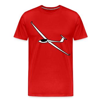segelflugzeug asw27 - Männer Premium Bio T-Shirt - Rot - Vorne - Damien (186cm)