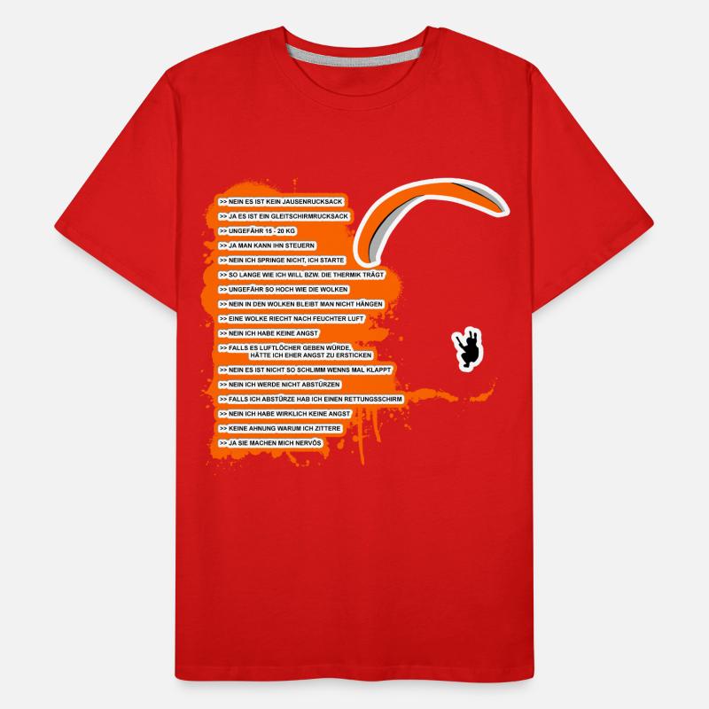 Paragliding FAQ Men's Premium Organic T-Shirt