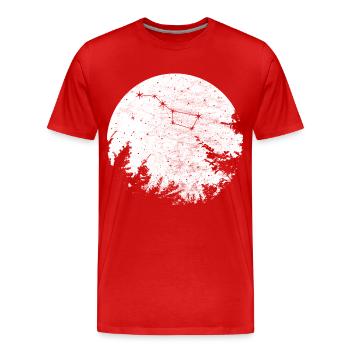 Großer Bär Wagen Sternbild Konstellation - Männer Premium Bio T-Shirt - Rot - Vorne - Damien (186cm)