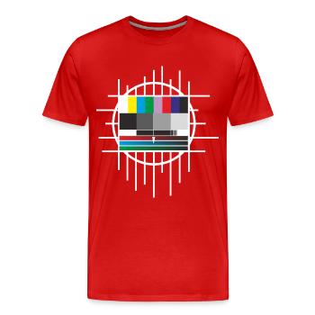test image - Men's Premium Organic T-Shirt - red - Front - Damien (186cm)