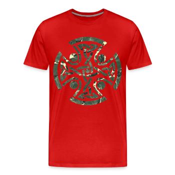 keltischer knoten 11 e 226 - Männer Premium Bio T-Shirt - Rot - Vorne - Damien (186cm)