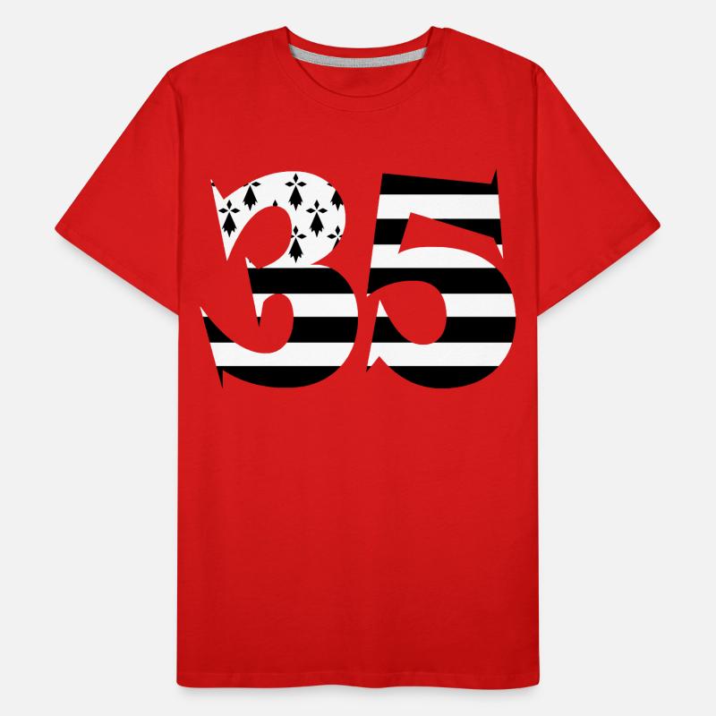 35 Großbritannien-Flagge Männer Premium Bio T-Shirt