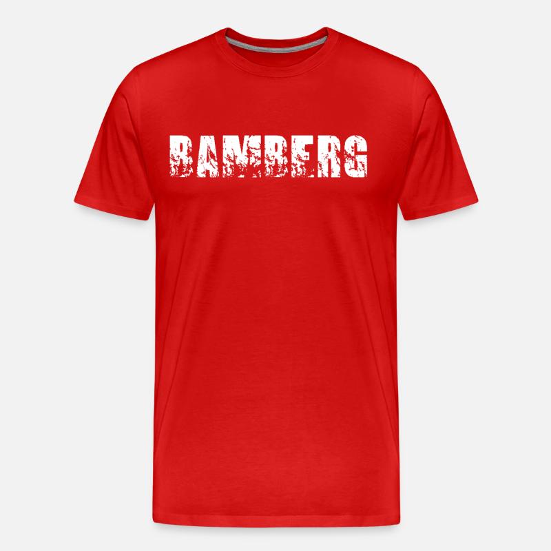 Bamberg - Männer Premium Bio T-Shirt - Rot