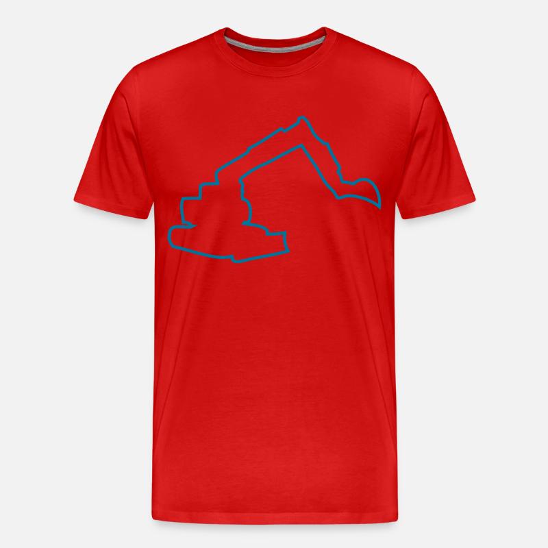bagger - Männer Premium Bio T-Shirt - Rot