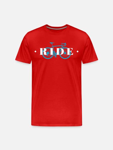 Faire du vélo - T-shirt bio Premium Homme - rouge