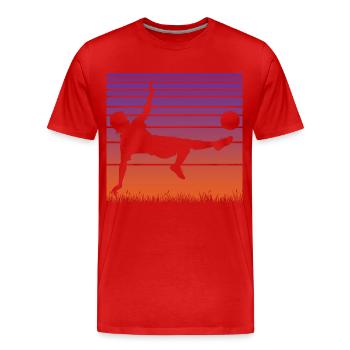 Soccer Soccer Players - Men's Premium Organic T-Shirt - red - Front - Damien (186cm)