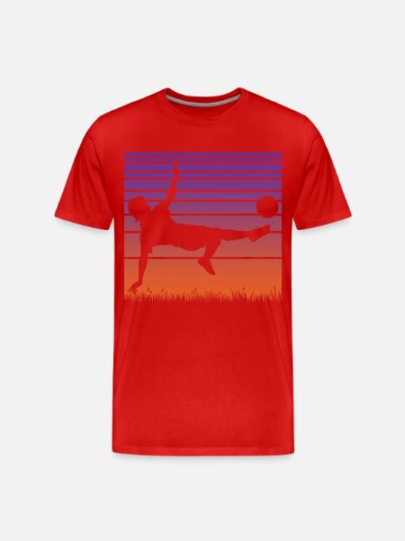 Soccer Soccer Players - Men's Premium Organic T-Shirt - red
