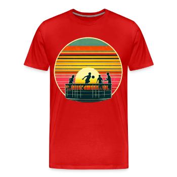 Gaga Ball Gagaball - T-shirt bio Premium Homme - rouge - Devant - Damien (186cm)