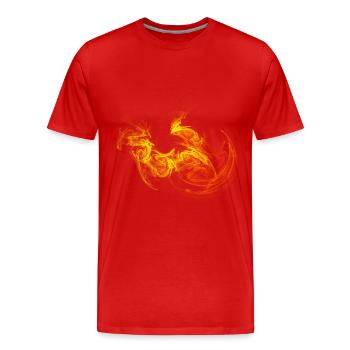 Stripes - Männer Premium Bio T-Shirt - Rot - Vorne - Damien (186cm)
