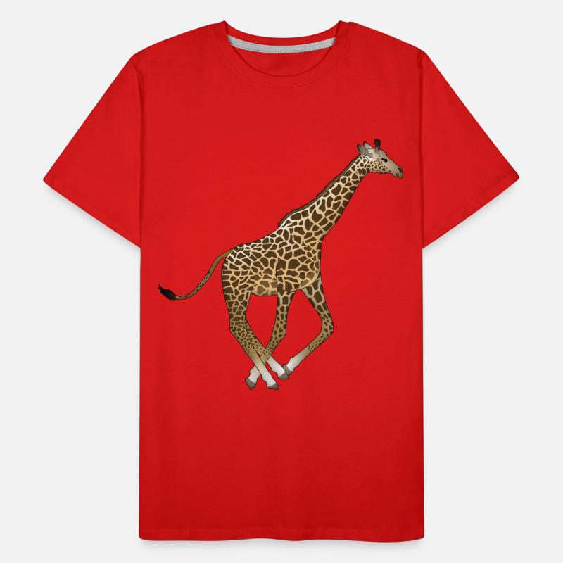 Run giraffe Men's Premium Organic T-Shirt