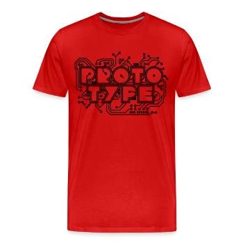 Prototype - I am Special 1c - T-shirt bio Premium Homme - rouge - Devant - Damien (186cm)