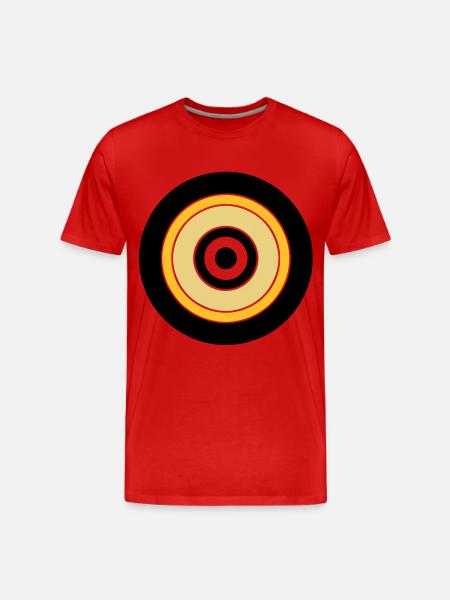 Circles - Men's Premium Organic T-Shirt - red