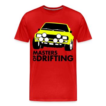Maîtres de la dérive - T-shirt bio Premium Homme - rouge - Devant - Damien (186cm)