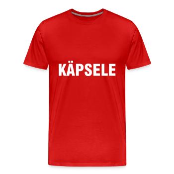 Käpsele | T-shirts souabe Souabe Cadeaux Souabe - T-shirt bio Premium Homme - rouge - Devant - Damien (186cm)