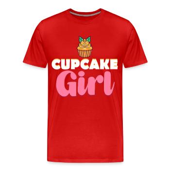 Cupcake Girl - T-shirt bio Premium Homme - rouge - Devant - Damien (186cm)